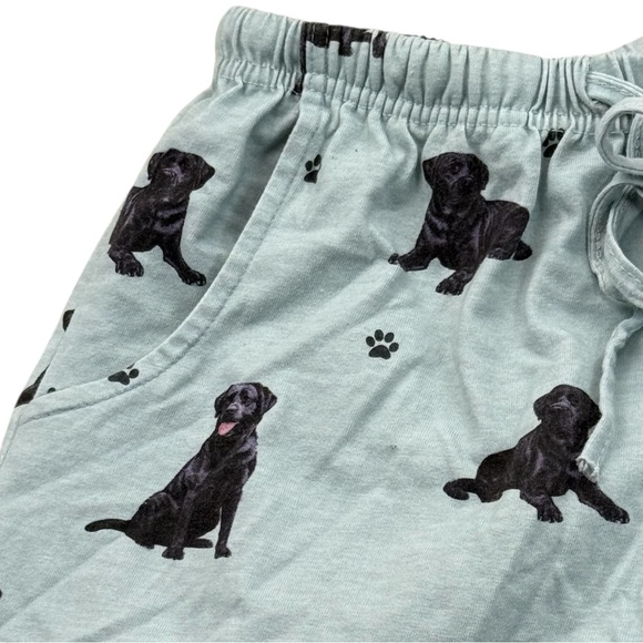 Comfies Cute Black‎ Lab Print Lounge Pajama Shorts Soft Sleepwear S Mint - Picture 8 of 8